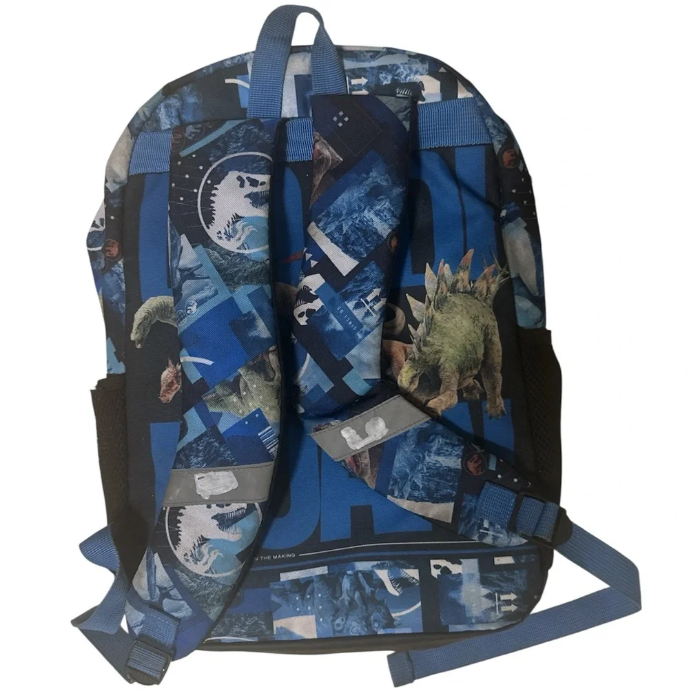 Jurassic World  life finds away backpack Print Backpack with Blue Accents